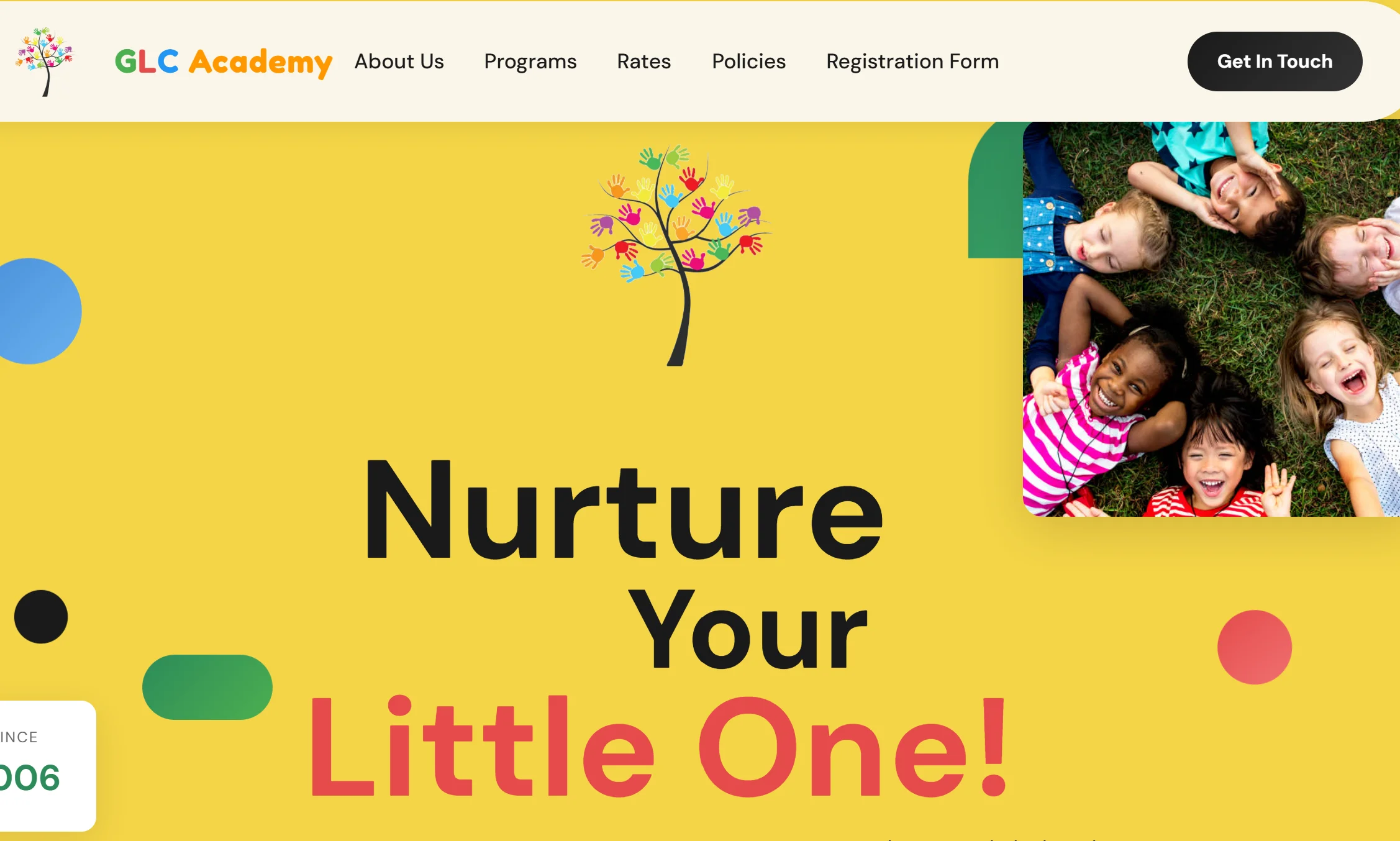 GLC Academy childcare website - Rio Grande Valley